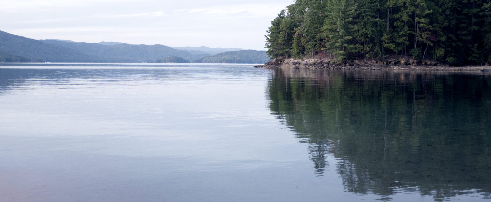 Picture of pretty lake. He Shall Baptize You With The Holy Ghost